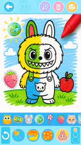 Gioco da colorare labubu screenshot