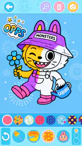 Gioco da colorare labubu screenshot