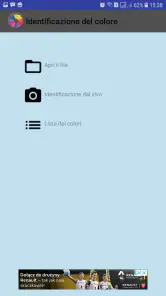 Identificazione del colore screenshot