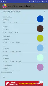 Identificazione del colore screenshot