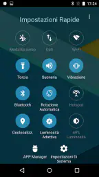 Impostazioni rapide - Toggle 1