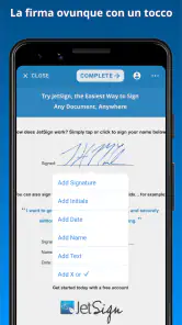 JetSign: Compila e firma PDF screenshot