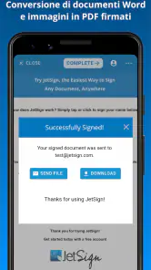 JetSign: Compila e firma PDF screenshot