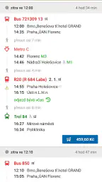 Jízdní řády IDOS 5