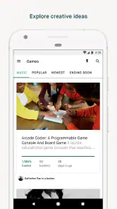 Kickstarter screenshot