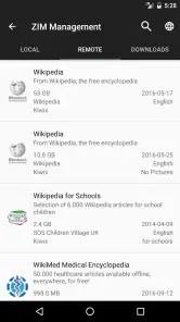 Kiwix screenshot