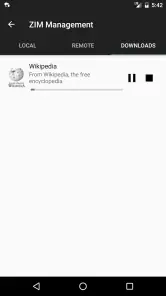 Kiwix screenshot