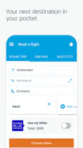 KLM - Prenoti un volo screenshot
