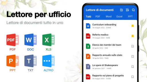 Lettore di documenti: PDF, PPT 1