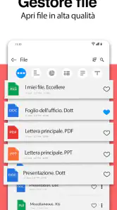 Lettore di tutti i documenti: screenshot