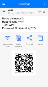 Lettore QR code screenshot