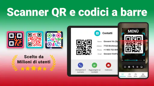 Lettore QR Code: Scan Barcode 1
