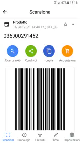 Lettore QR (Italiano) screenshot