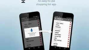 Lista della spesa input vocale screenshot