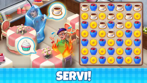 Manor Café: Giochi di match 3 5