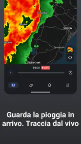 Rain Viewer: Mappa Radar Meteo screenshot