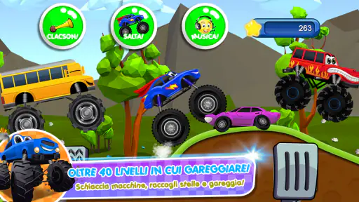 Monster Trucks Game for Kids 2 4