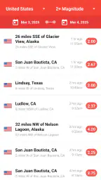 My Earthquake Alerts - Map 2
