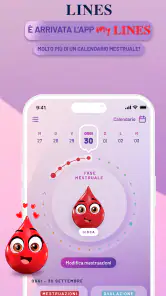 My Lines, calendario mestruale screenshot