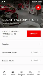 MyDucati screenshot