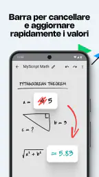 MyScript Math: calcola,traccia 5