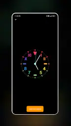 Neon Clock Wallpaper 2
