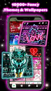 Neon Love Tastiera screenshot