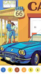 Nostalgia Color by number game 7