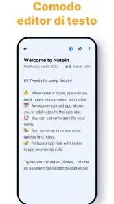Notepad, Blocco note - Notein screenshot