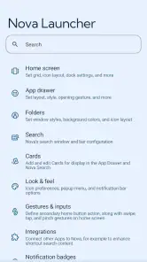 Nova Launcher screenshot