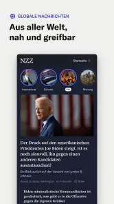 NZZ Nachrichten screenshot