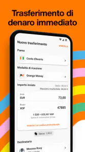 Orange Money Europa: Bonifico screenshot