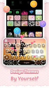 Pink Cute Hippo Tastiera screenshot