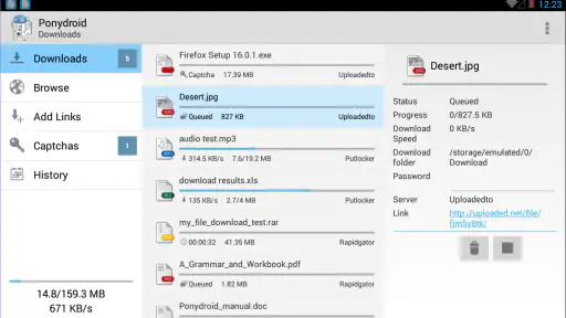 Ponydroid Download Manager 7