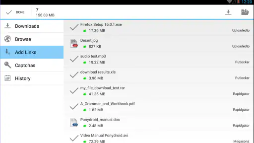 Ponydroid Download Manager 8