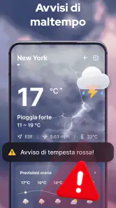 Previsioni del tempo con radar screenshot