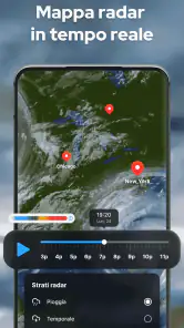 Previsioni del tempo con radar screenshot