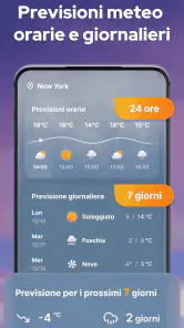 Previsioni del tempo con radar screenshot