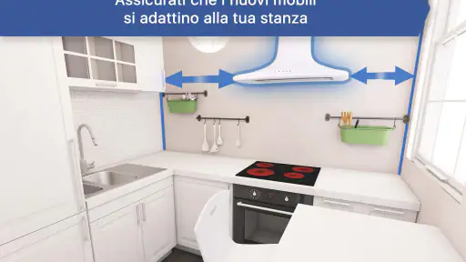 Progetto di cucina e arredo 3D 6