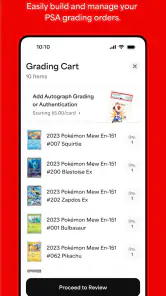 PSA | Pokémon and Sports Cards screenshot
