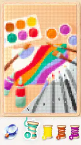 Punto croce magico: Pixel art screenshot