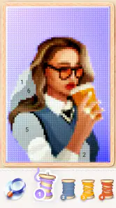 Punto croce magico: Pixel art screenshot