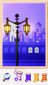 Punto croce magico: Pixel art screenshot