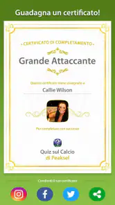 Quiz sul Calcio - Trivia screenshot