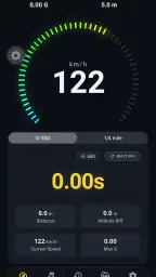 Race Stats: Speedo and G Force 2