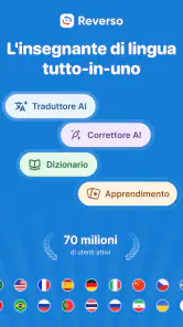Reverso Traduttore, Dizionario screenshot