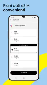 Saily: eSIM per Viaggiare screenshot