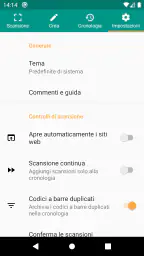 Scanner QR e codici a barre 8