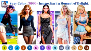 sexy gioco da colorare screenshot