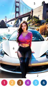sexy gioco da colorare screenshot